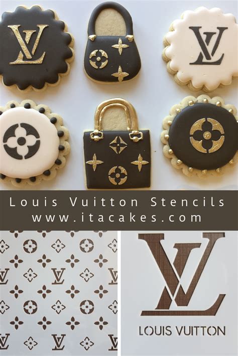 louis vuitton cake stencil amazon|Louis Vuitton cake template.